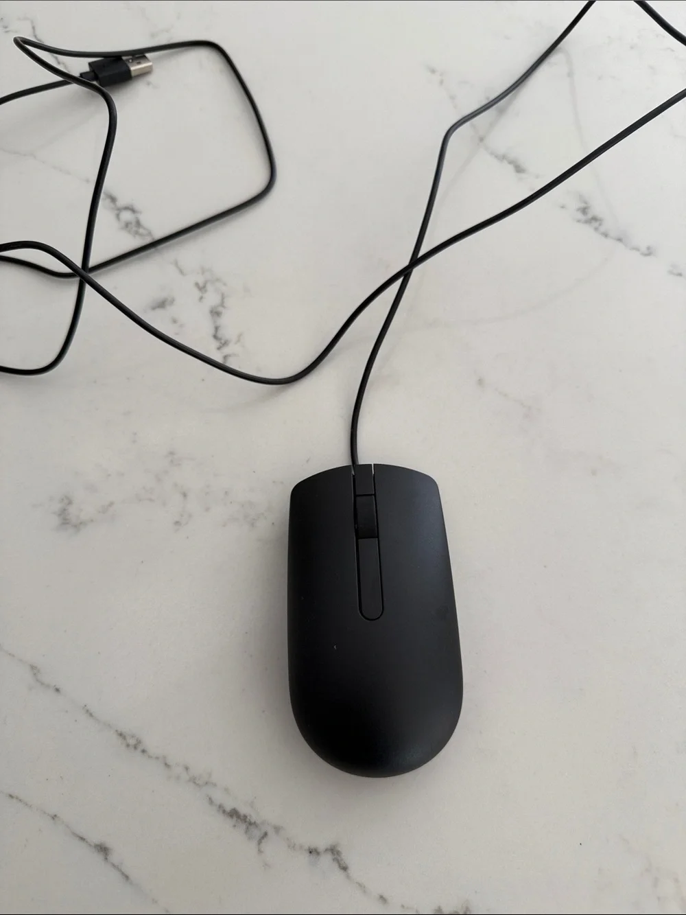 Genuine Dell USB Optical Scroll Wheel Black Mouse -